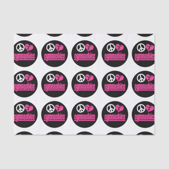 Lenço de papel da ginástica feito-à-medida (Frente )