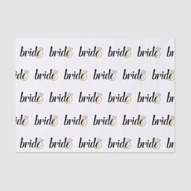 Lenço de papel da noiva (Frente )