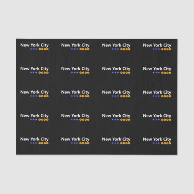 Lenço de papel da Nova Iorque, New York (Frente )
