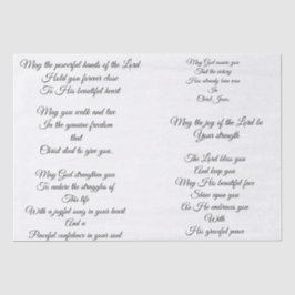 Lenço de papel da oração de Decoupage