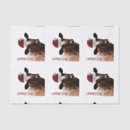 Lenço de papel da vaca do feriado