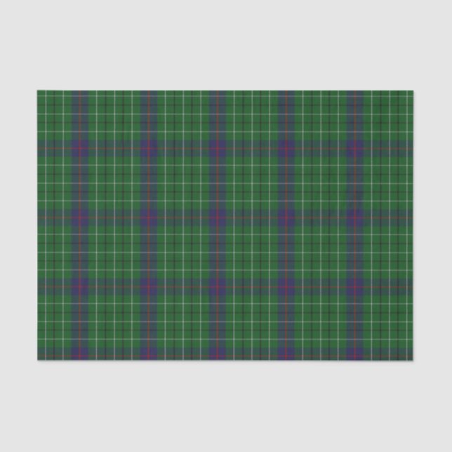 Lenço de papel da xadrez de Tartan de Duncan (Frente )