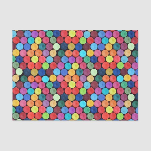 Lenço de papel das bolinhas do pastel (Frente )