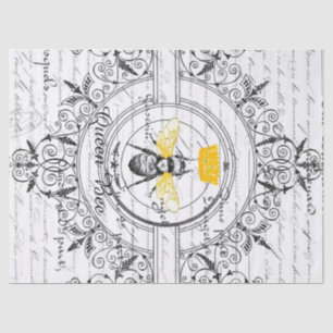 Lenço de papel de Decoupage da abelha de rainha