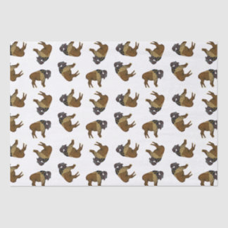 Lenço de papel de madeira do búfalo do crachá