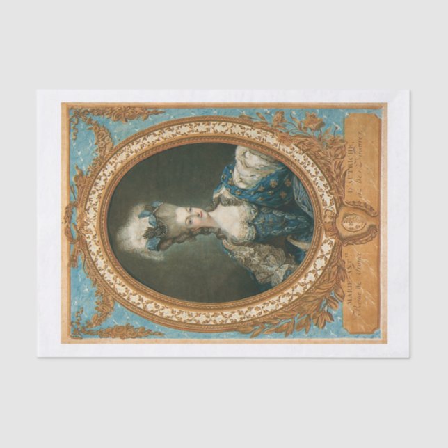 Lenço de papel de Marie Antoinette (Frente )