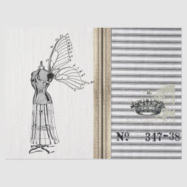 Lenço de papel de tiquetaque da fada do formulário (Frente )