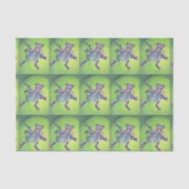 lenço de papel de voo do gato do ataque