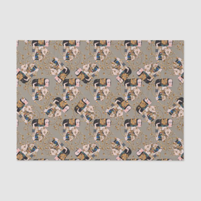 Lenço de papel do arabesque de Klimt (Frente )