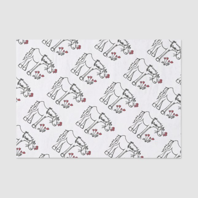 Lenço de papel do cavalo dos namorados (Frente )