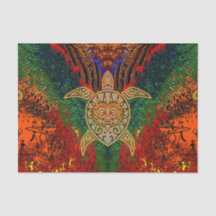 Lenço de papel do culto da tartaruga