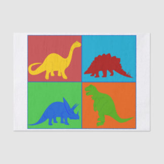 Lenço de papel do dinossauro do brinquedo