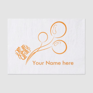 lenço de papel do feliz aniversario dos rick