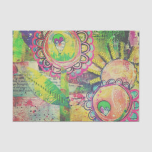 Lenço de papel do jardim dos meios mistos