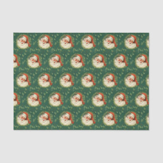 Lenço de papel do papai noel do vintage