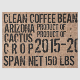 Lenço de papel do saco de feijão do café -