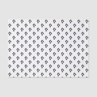 Lenço de papel do teste padrão da nota da música