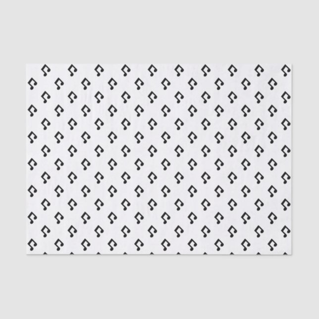 Lenço de papel do teste padrão da nota da música (Frente )