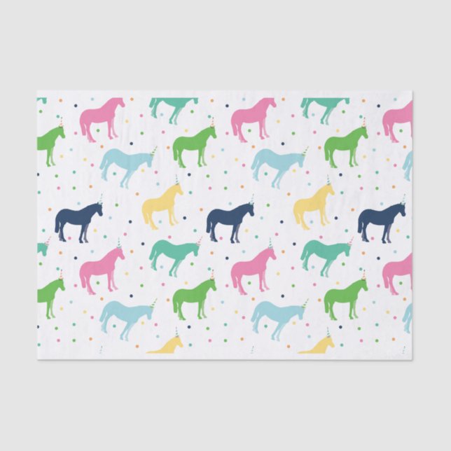 Lenço de papel dos pôneis do aniversário (Frente )