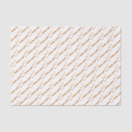 Lenço de papel Dourado do roteiro do "cancer" do