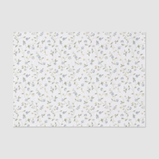 Lenço de papel floral pintado à mão