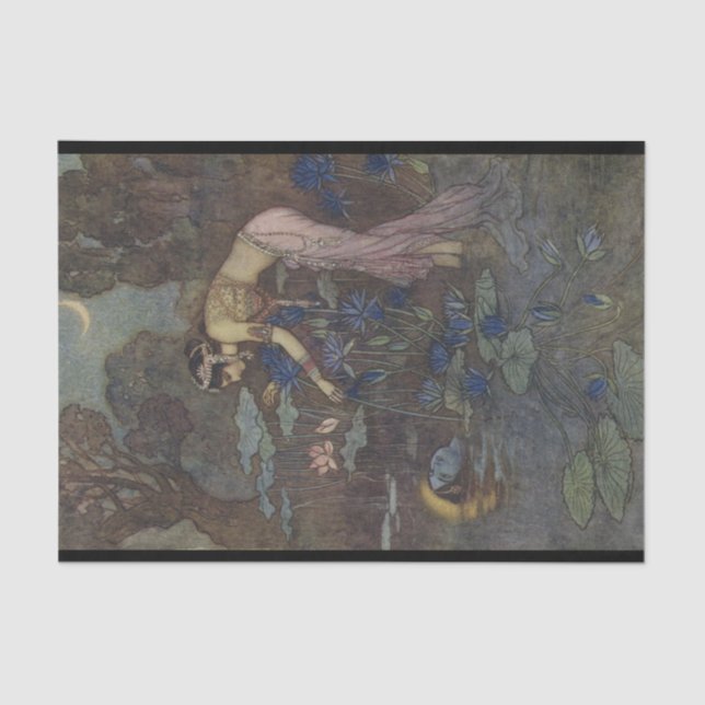 Lenço de papel indiano do mito e da legenda (Frente )