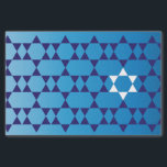 Lenço de papel judaico da estrela<br><div class="desc">Este lenço de papel bonito adicionará um toque especial a todo o presente que dá a ocasião judaica.</div>