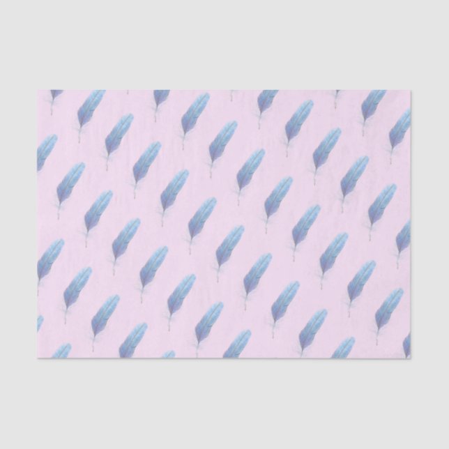 Lenço de papel lindo da pena (Frente )