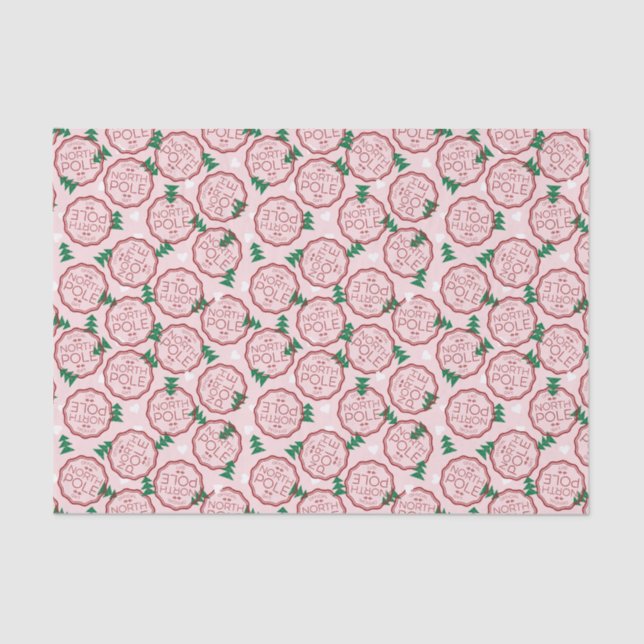 Lenço de papel oficial do Pólo Norte (Frente )