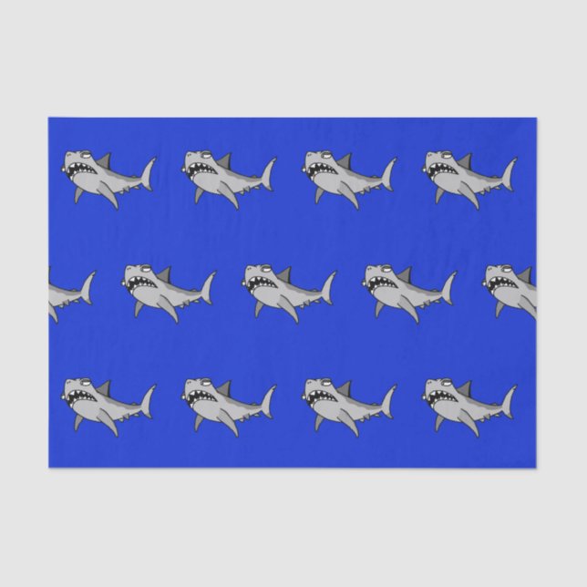 Lenço de papel pateta do tubarão (Frente )