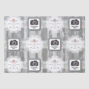 Lenço de papel rústico do casamento