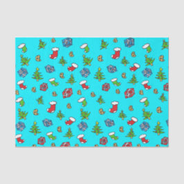 Lenço de papel tirado mão do Natal