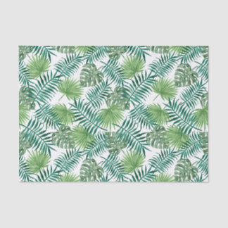 Lenço de papel verde tropical da folha