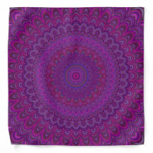 Mandala de flores roxas