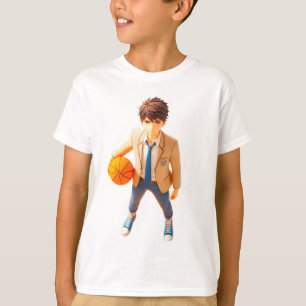 Lenda Hoops - Camisa T de Basquete 3D Anime