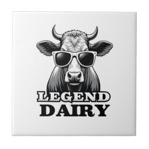 Lenda Laticínio Fazendeiro Engraçado Vaca Piada Gr