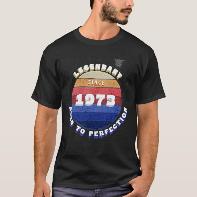 Lendário desde 1973 Camiseta Retro (Frente)