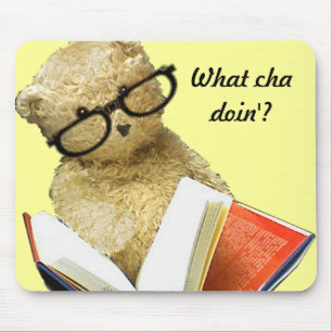 Lendo o urso - mousepad
