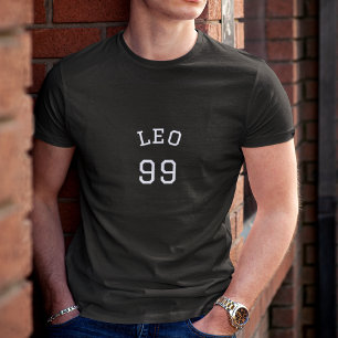 Leo   Camisa T Personalizável do Ano de Nascimento