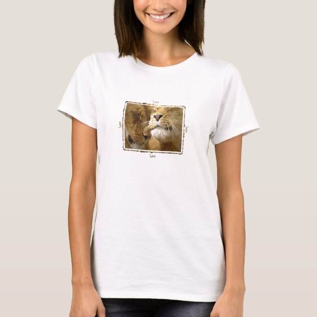 Leo - Camisas de Leões em Lápis de Cor (Frente)