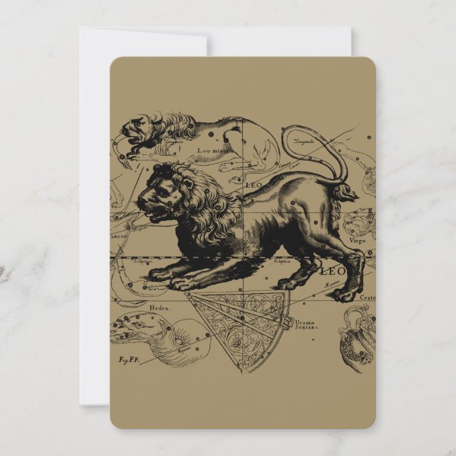 Leo Constelle Hevelius 1690 julho23 - 22 de agosto (Frente)