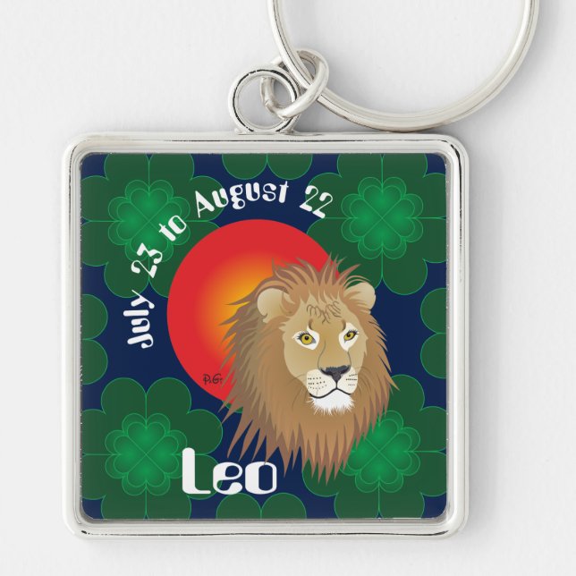 Leo de 23 a 22 de agosto Chaveiros (Frente)