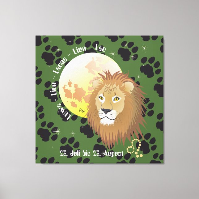 Leo July 23 to agostos de 22 Canvas (Frente)