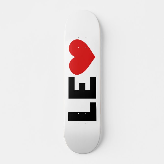 Leo Love Skateboard (Frente)