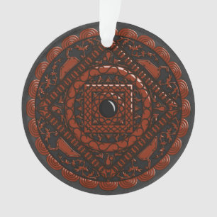 Leo Mandala - Ornamento acrílico