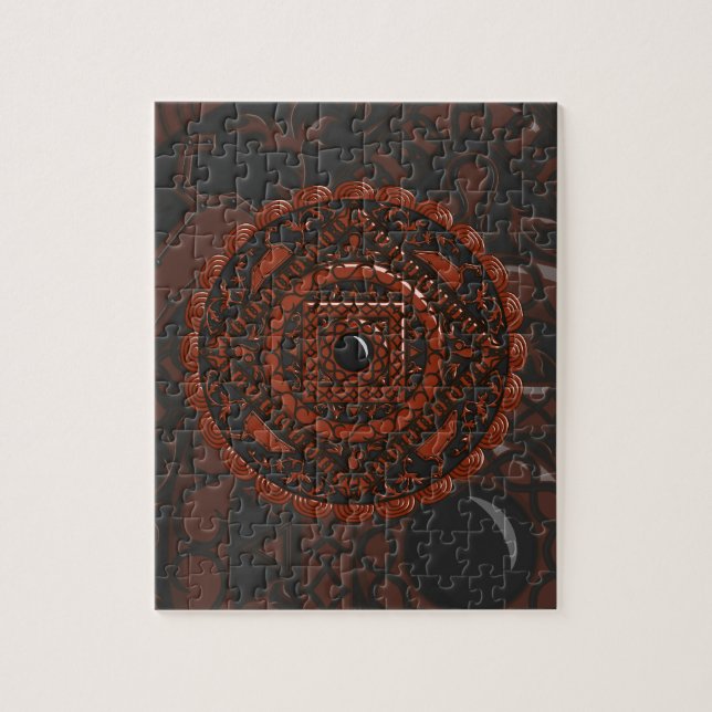 Leo Mandala Quebra-cabeça (Vertical)