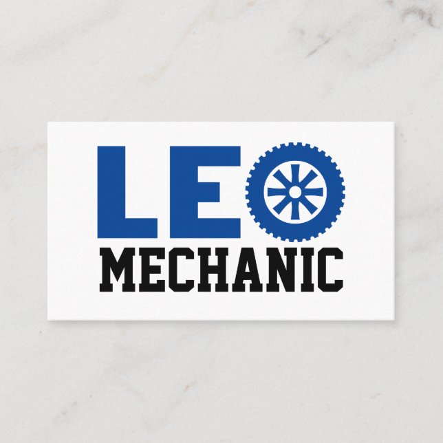 Leo Mechanic Cartão de visita (Frente)