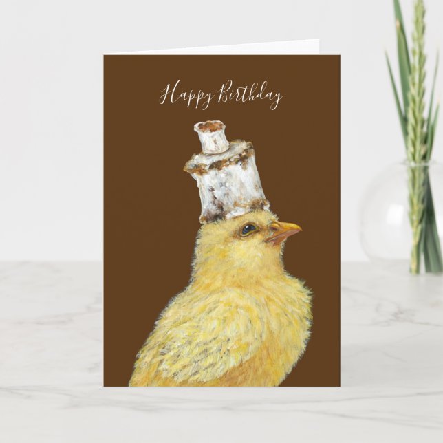 Leo, o cartão de aniversário do Marshmallow Peep (Frente)