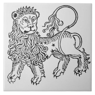 Leo (o leão) uma ilustração 'do Poeticon