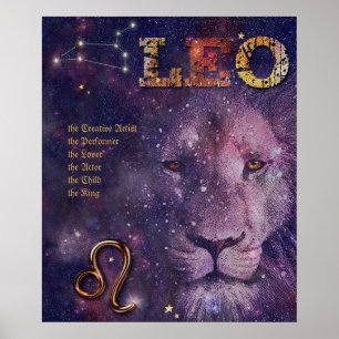 Leo ♌ Poster (personalizável)